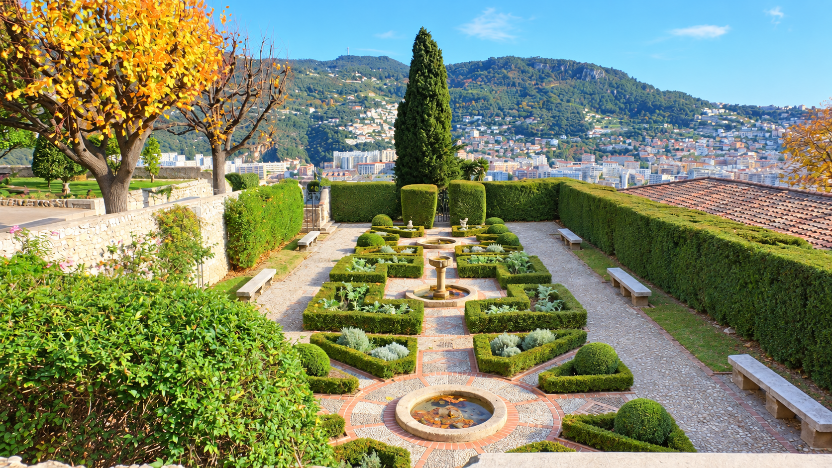 les jardins du monastère de Cimiez